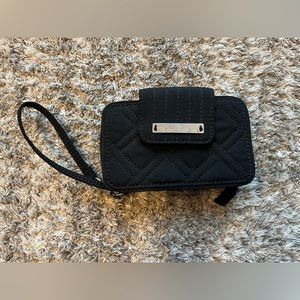 Vera. Bradley black quilted wristlet